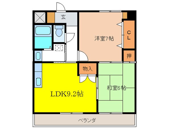 第２サンケイビルの物件間取画像